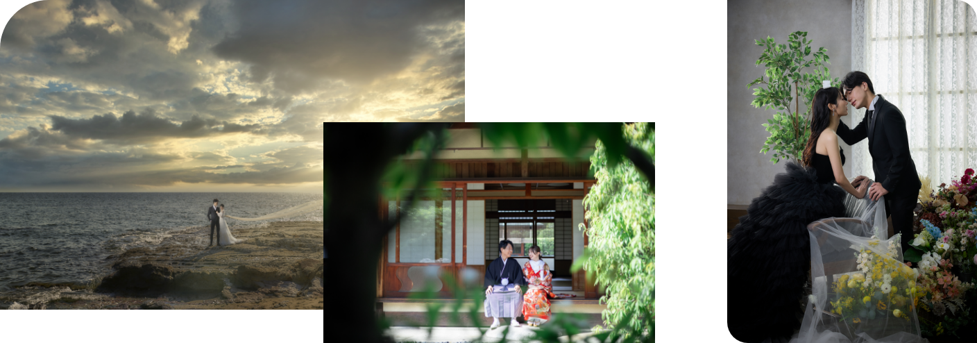 選べる3つのフォトプランで叶う理想のフォトウェディング